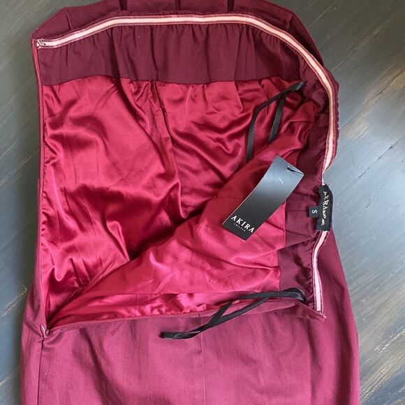 𝅺akira Black Label Strapless Mini Dress Nwt - Picture 7 of 8